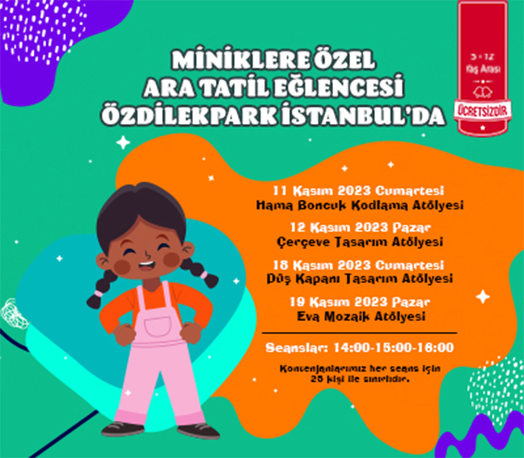 Miniklere Özel Ara Tatil Eğlencesi ÖzdilekPark İstanbul'da