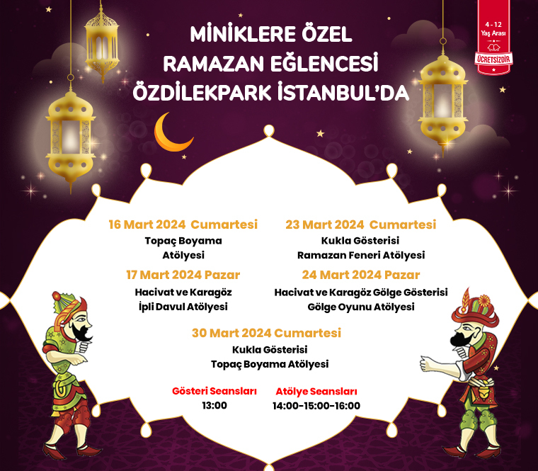 Miniklere Özel Ramazan Eğlencesi ÖzdilekPark İstanbul'da