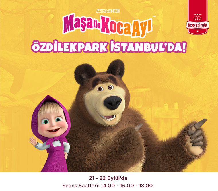 Maşa ile Koca Ayı ÖzdilekPark İstanbul'da!