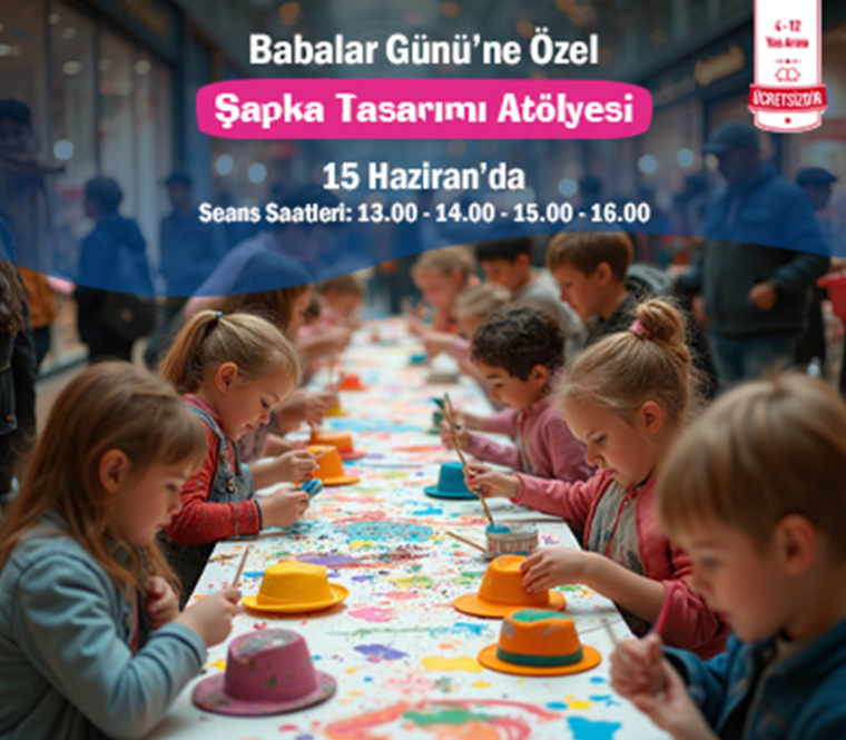 Babalar Günü’ne Özel Şapka Tasarımı Atölyesi ÖzdilekPark İstanbul’da!