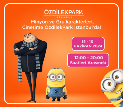 Minyon ve Guru karakterleri, Cinetime ÖzdilekPark İstanbul'da!