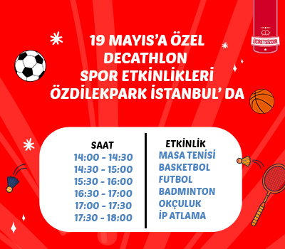 19 Mayıs'a Özel Decathlon ile Spor Etkinlikleri